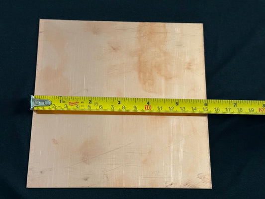 20 oz. Copper Sheet 6"X6" - Shop Seconds for Jewelry & Art.